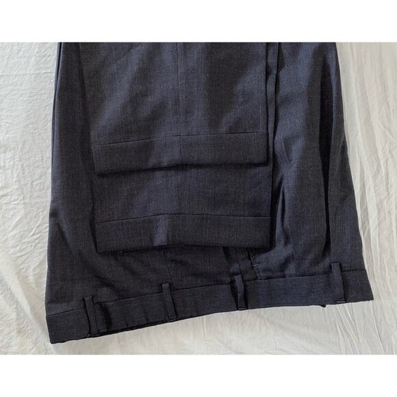 Brooks Brothers 1818 Madison Pleated/Cuffed Wool Dress Pants, Slacks. 43X29. - Picture 4 of 10